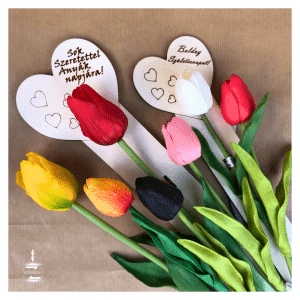 Élethű gumi tulipán