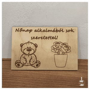 Nőnapi ajándék kártya