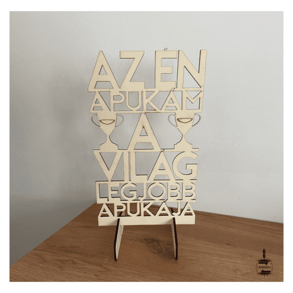 "Az én apukám" tábla