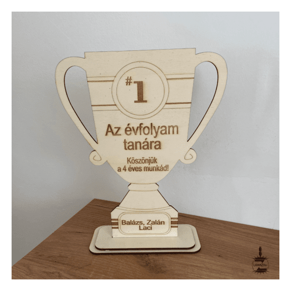 Az évfolyam tanára kupa