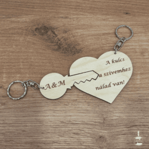 "Kulcs a szívemhez" kulcstartó