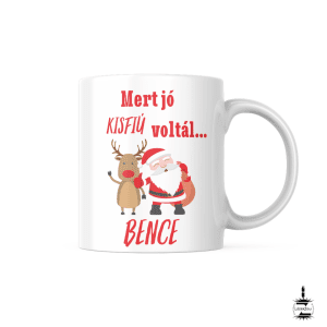 Mikulás/Télapó bögre - kisfiú