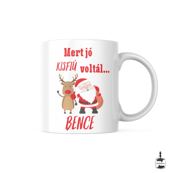 Mikulás/Télapó bögre - kisfiú