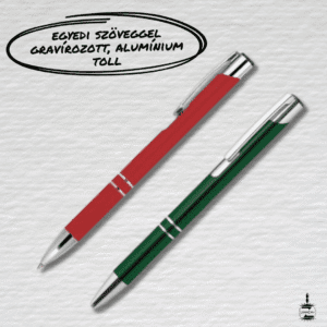 Egyedi szöveggel gravírozott, alumínium toll